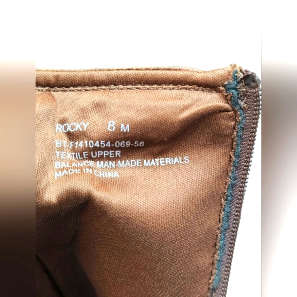 BareTraps Auburn Faux Leather Crinkle Rocky Knee High Fall Western Heel Boots - Picture 13 of 13